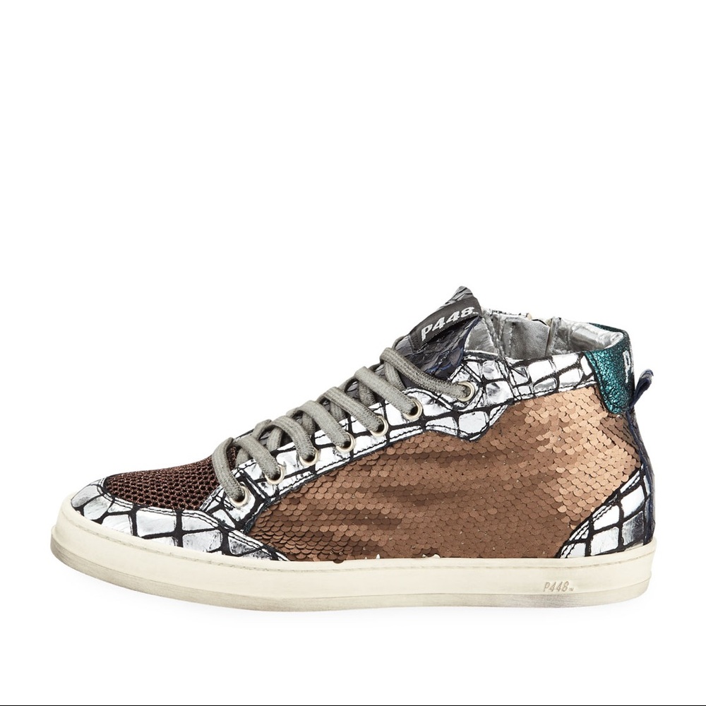 P448 High Tops - Love Platform Mixed Media